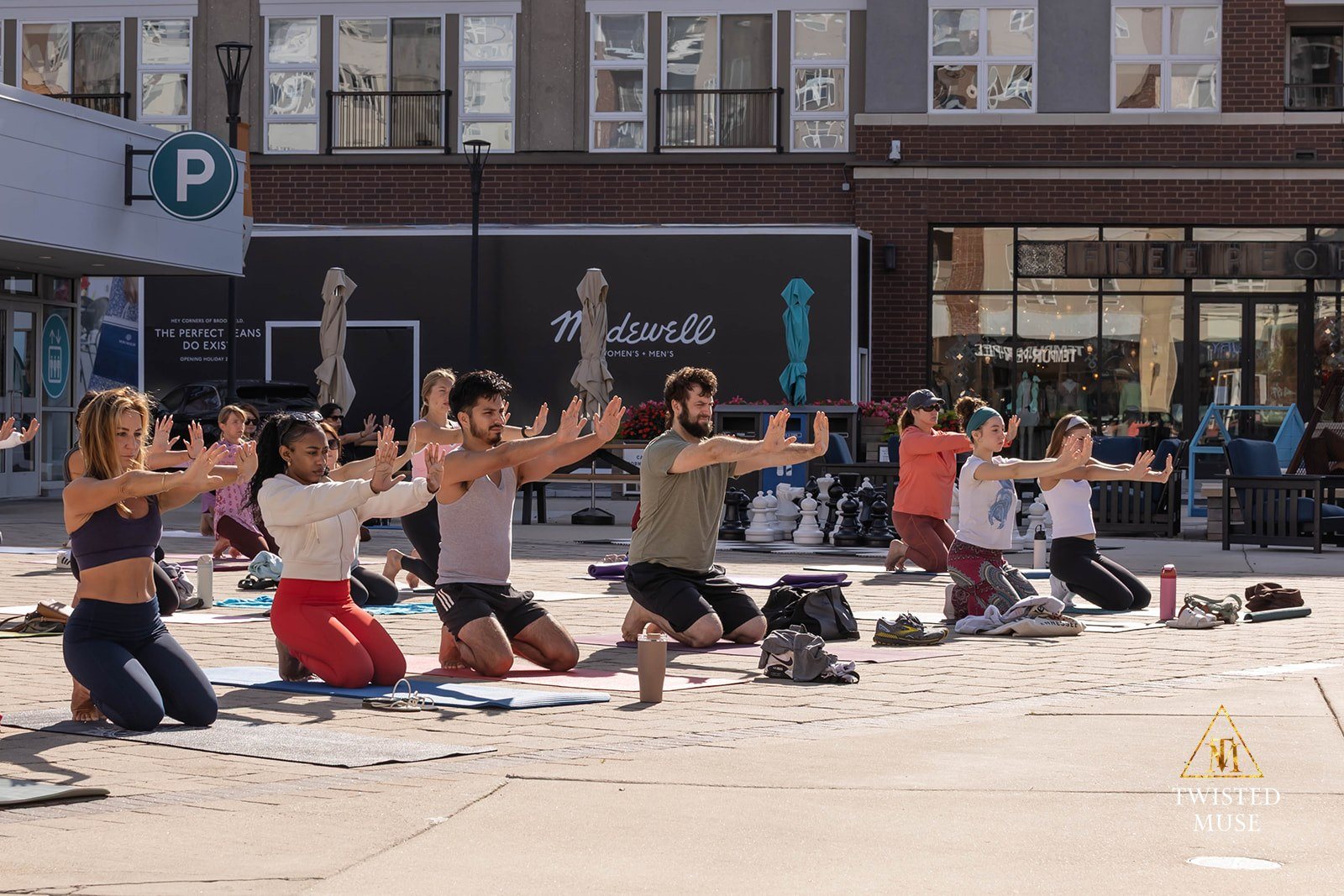 Community yoga practice